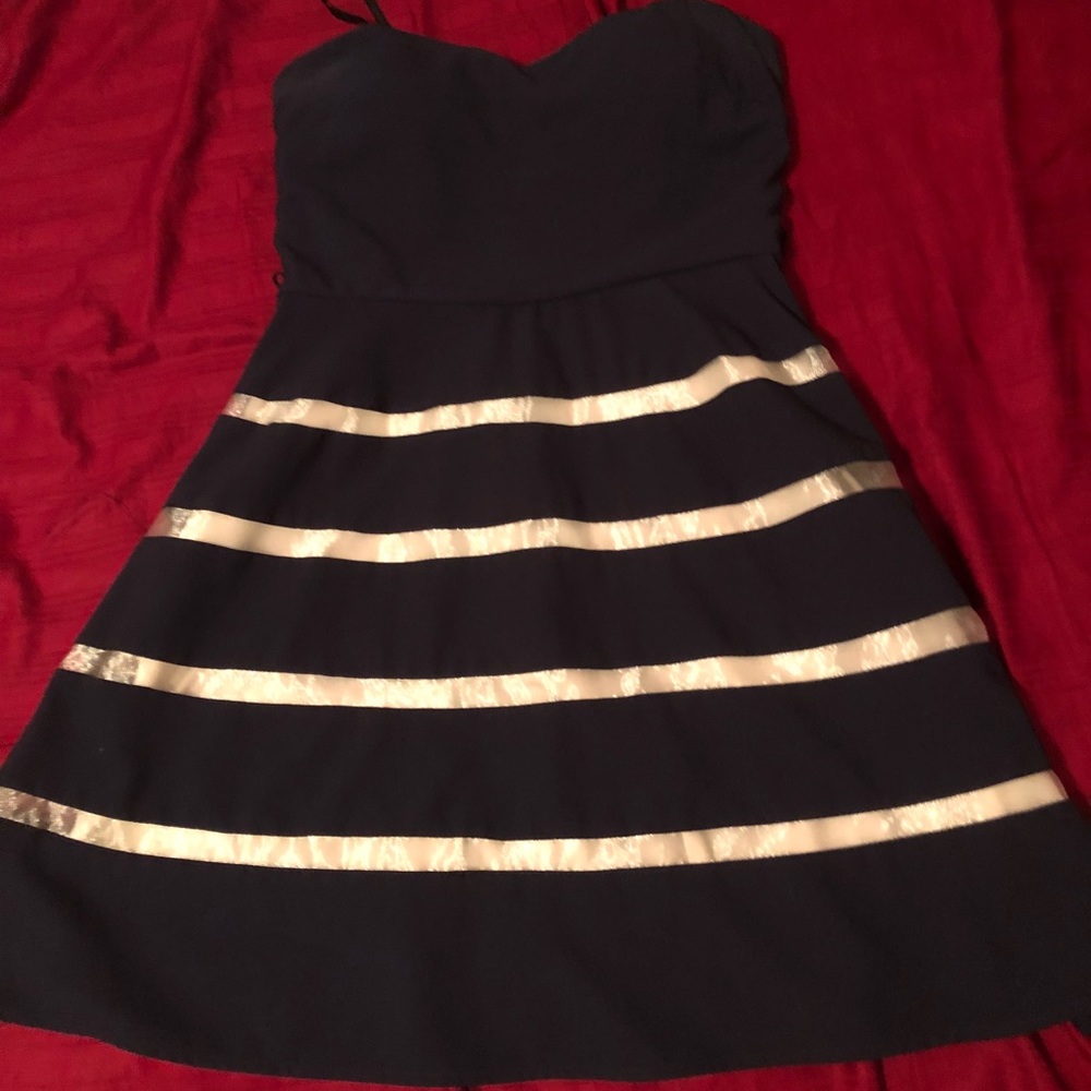 A sweatheart neckline dress